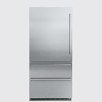 Πρόσοψη από ανοξείδωτο ατσάλι ψυγείου