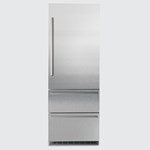Freezer compartment stainless steel fronts