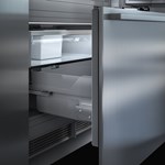 Freezer drawer pull-outs with SoftTelescopic