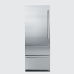 Freezer compartment stainless steel fronts