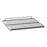 Black plastic-coated grid shelf
