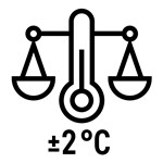 ±2 °C temperatuurstabiliteit 