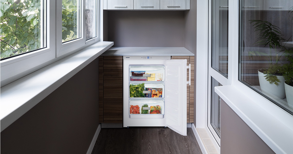 холодильник и морозильная камера в интерьере кухни